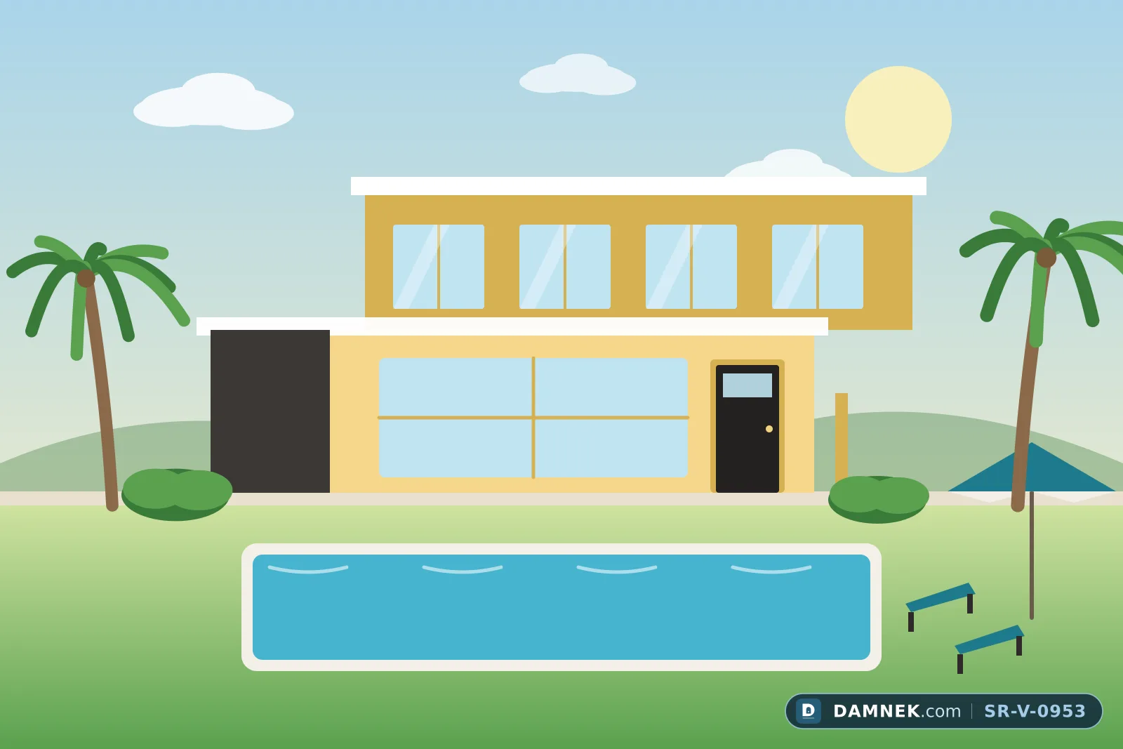 Private villa with pool, illustration: Lotus Villas