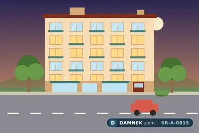 The apartment building, illustration: Sunset Condos